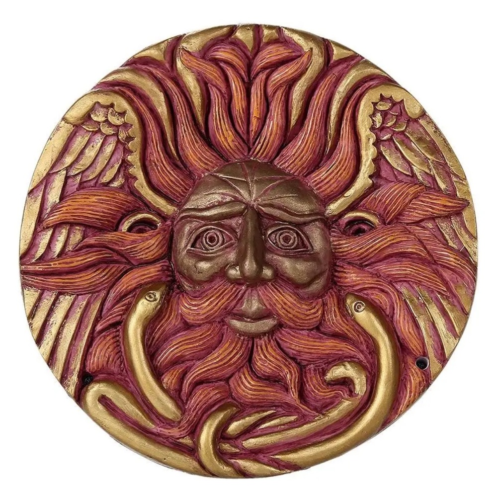 🐺Belenos Sun God Round Wall Plaque